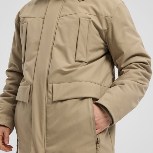 North parka med hætte mørk sand – Bild 6