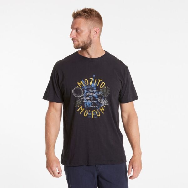 North 56°4 denim t-shirt med mojito opskriften på print sort – Bild 3