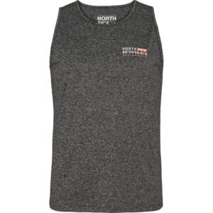 North 56°4 Cool-Effekt-Tank-Top mit Druck heller Holzkohle
