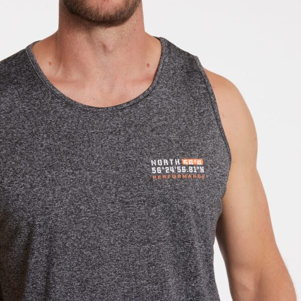 North 56°4 cool effect tanktop med print lys koks – Bild 4