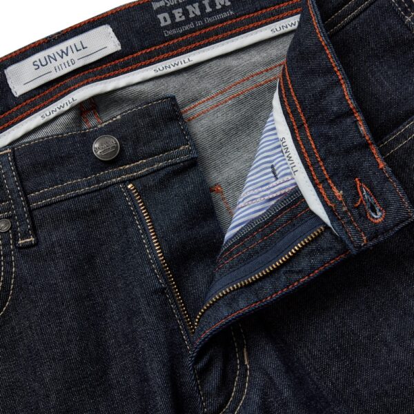 Sunwill fitted stretch jeans marine Blå – Bild 2