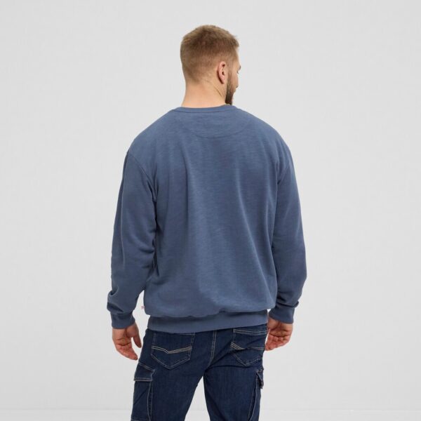 North 56denim / north 56°4 sweatshirt med print på brystet duset blå – Bild 3
