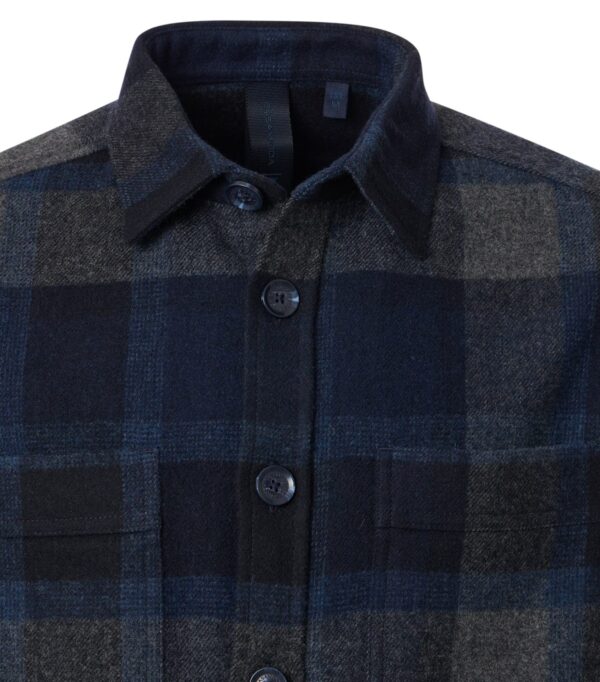 Casa Moda over shirt, classic stor terne blå uld – Bild 2