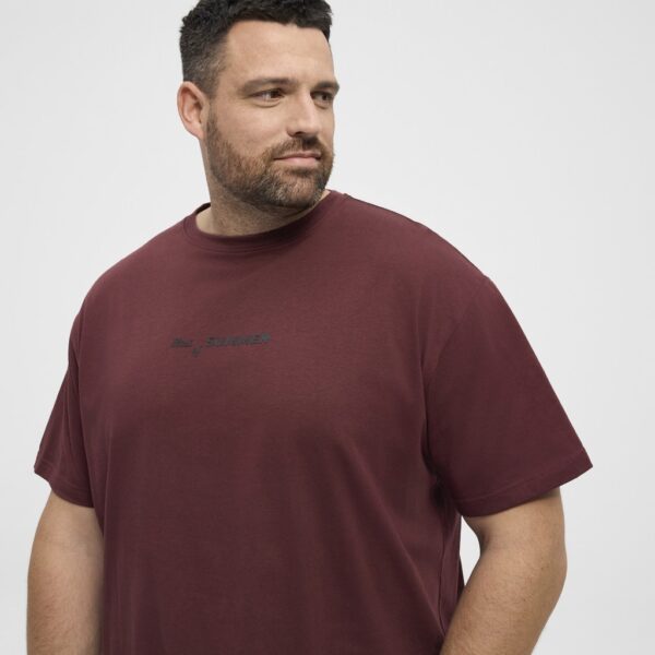 North latitude t-shirt printed Bordeaux - Billede 2