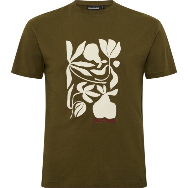 North latitude t-shirt lazy days army grøn TALL