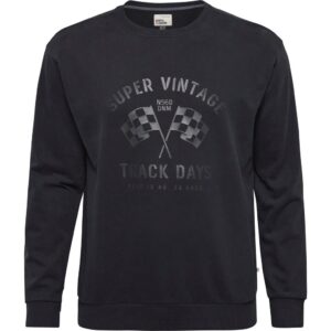 North 56denim / north 56°4 sweatshirt med print på brystet sort
