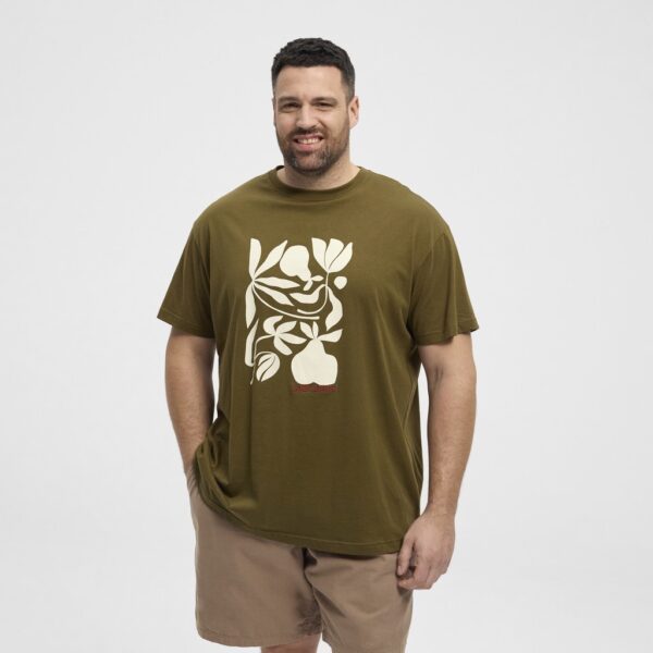 North latitude t-shirt lazy days army grøn TALL - Billede 2