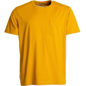 Roberto Jeans t-shirt med bryst lomme mustard gul
