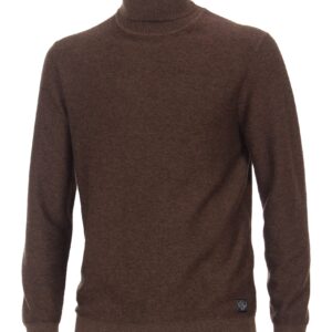 Casa Moda rullekrave med lidt cashmere brun