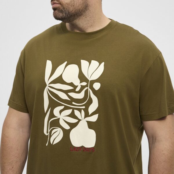 North latitude t-shirt lazy days army grøn TALL - Billede 5