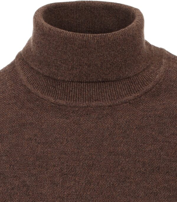 Casa Moda rullekrave med lidt cashmere brun - Billede 4