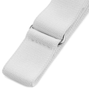 At Birger, the white elasticated sleeve holders are easy to adjust