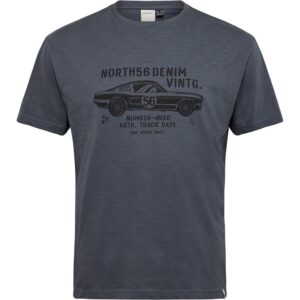 North 56°4 t-shirt med print stone TALL