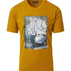 Casa Moda ens farvet t-shirt med tryk på brystet af VW bussen