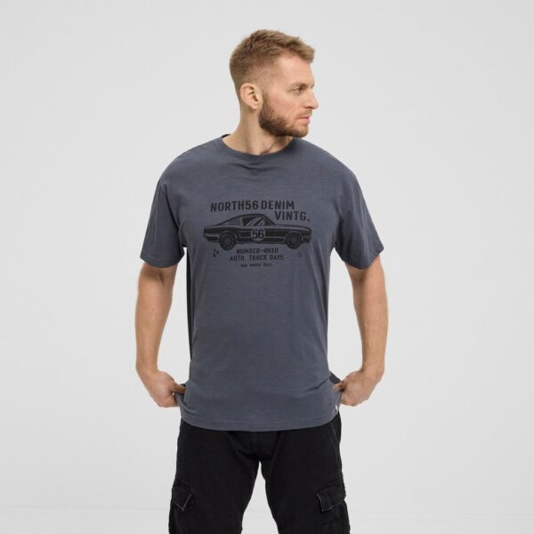 North 56°4 t-shirt med print stone TALL – Bild 2