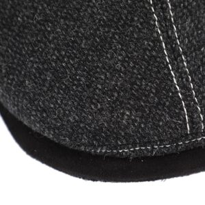Fiebig sixpence/flat cap made of wool in olive green