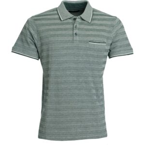 Roberto Jeans polo med lomme dusty grøn