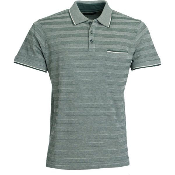 Roberto Jeans polo med lomme dusty grøn