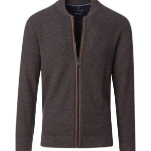 Casa Moda strik cardigan rain drum brun meleret