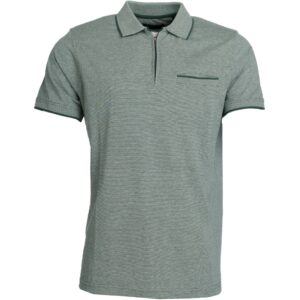 Roberto Jeans polo med lomme dusty grøn