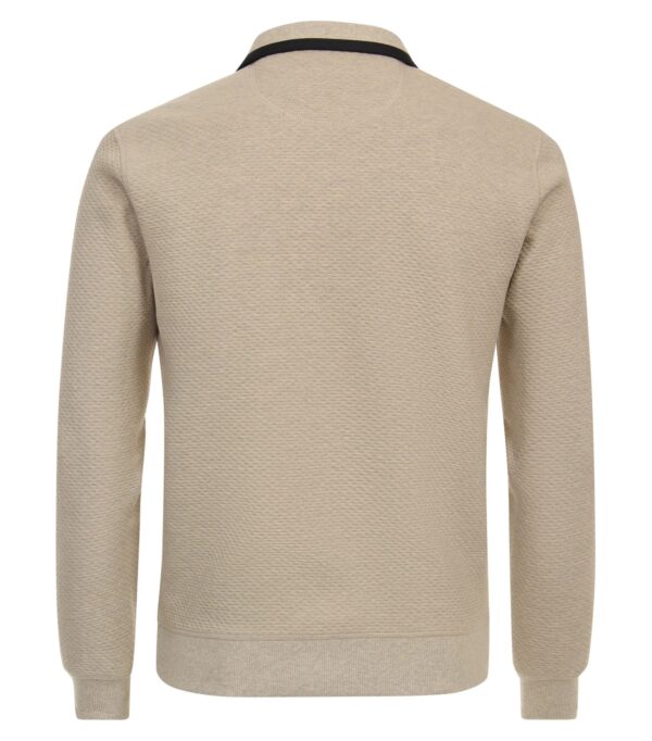 Casa Moda trøje med halv lynlås lys beige - Billede 3