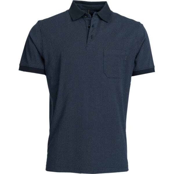 Roberto Jeans polo med lomme marine blå