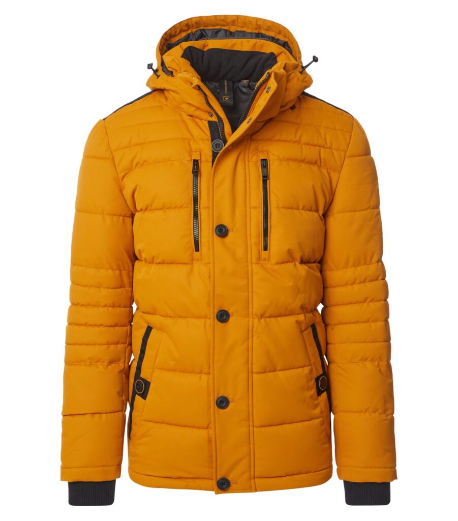 Casa Moda parka med aftagelig hætte buckthorn gul
