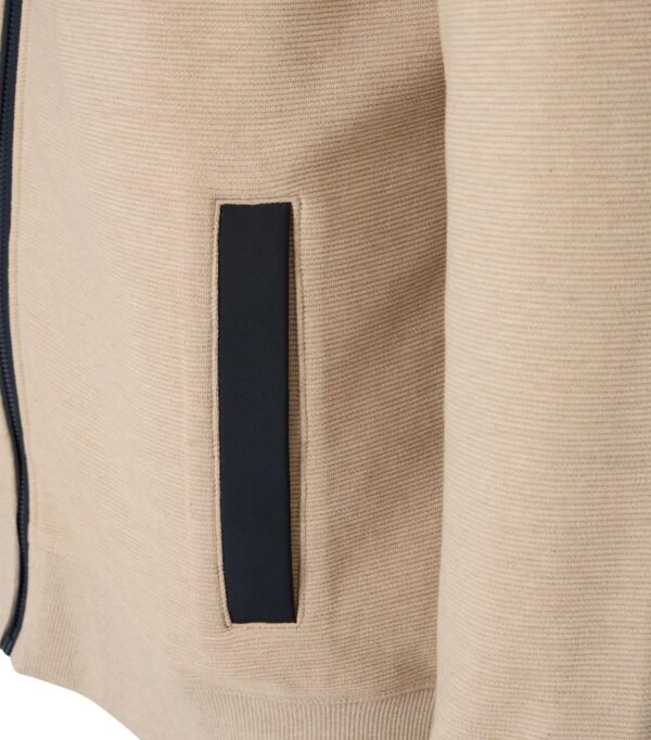 Casa Moda sweat jakke med fede detaljer og bryst lomme plaza tauqe sand – Bild 3