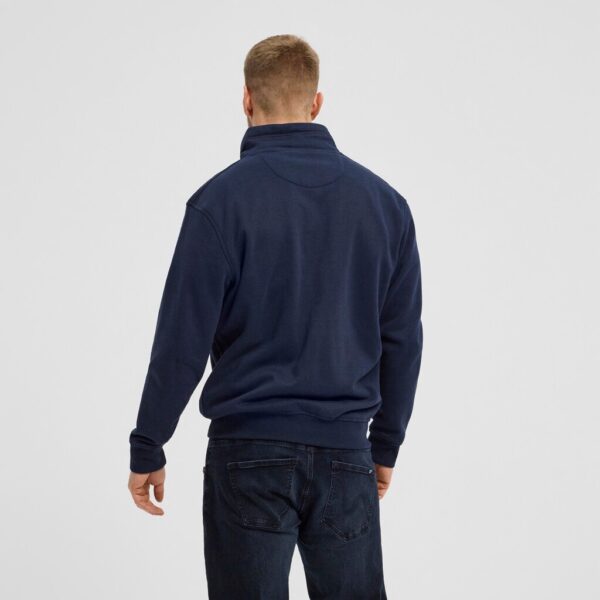North 56°4 sweat cardigan Marine blå – Bild 3