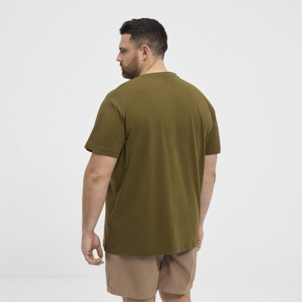 North latitude t-shirt printed ispind army grøn - Billede 5