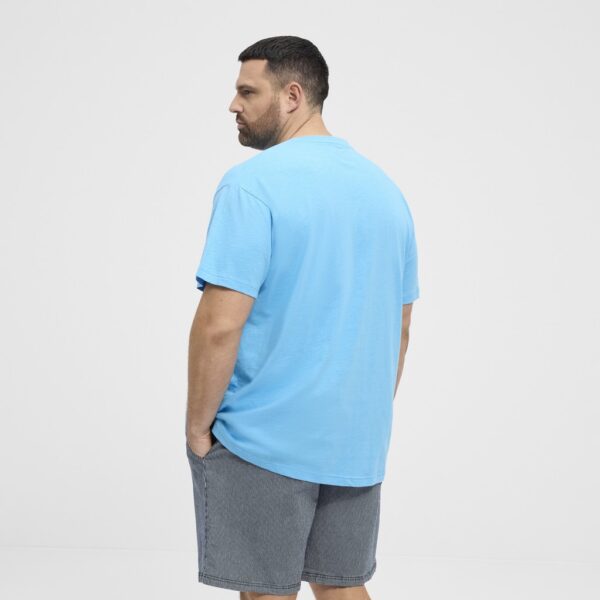 North latitude t-shirt med print turkis – Bild 3
