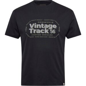 North 56°4 t-shirt med print sort
