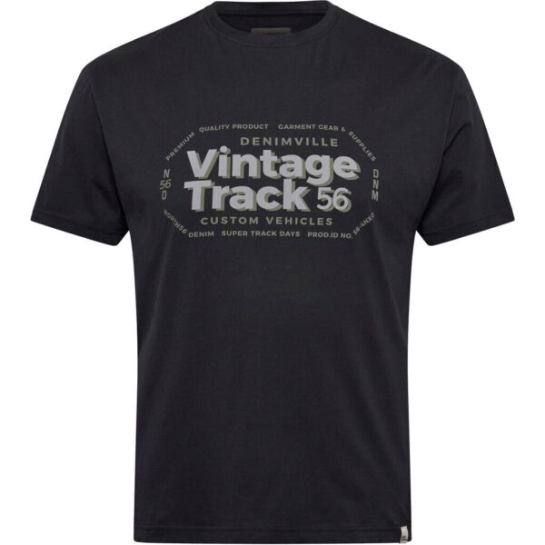 North 56°4 t-shirt med print sort