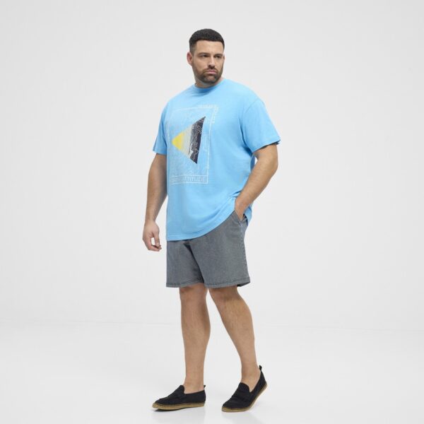 North latitude t-shirt med print turkis – Bild 5