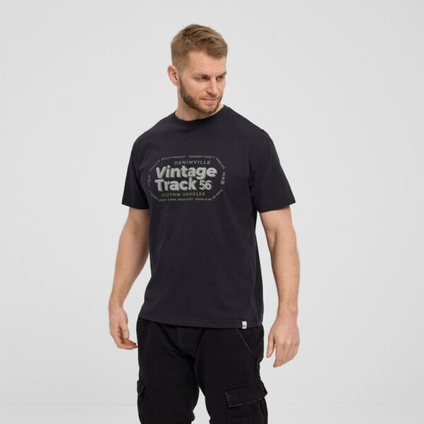 North 56°4 t-shirt med print sort – Bild 2