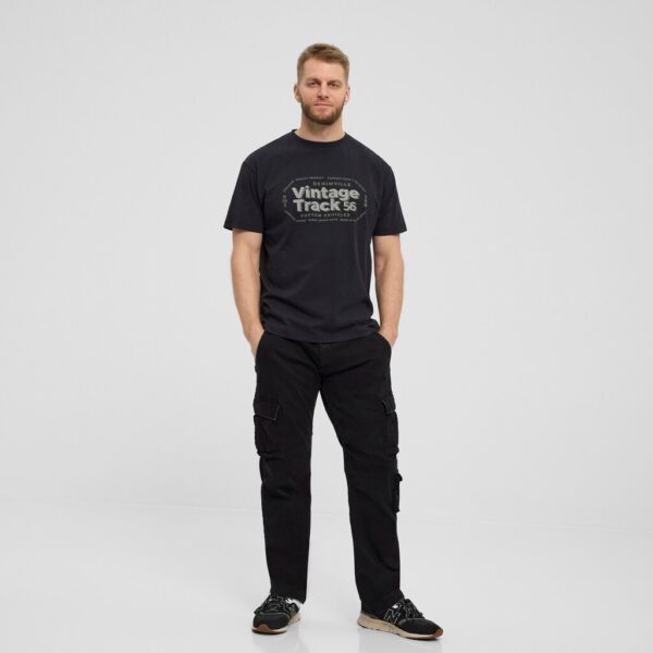 North 56°4 t-shirt med print sort – Bild 4