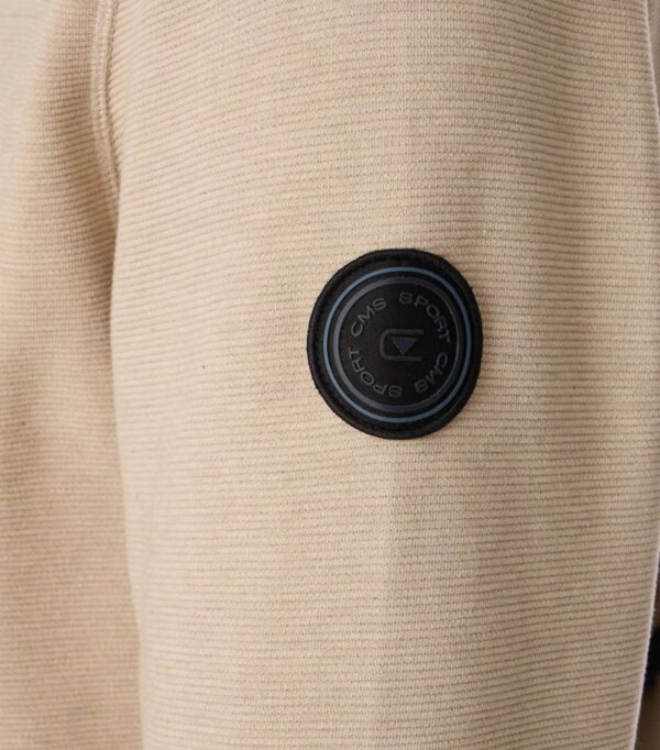 Casa Moda sweat jakke med fede detaljer og bryst lomme plaza tauqe sand – Bild 4