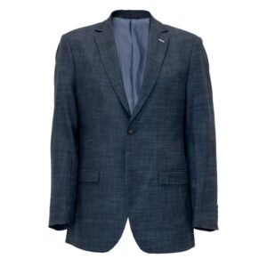 Will herre blazers regular fit marine blå struktur