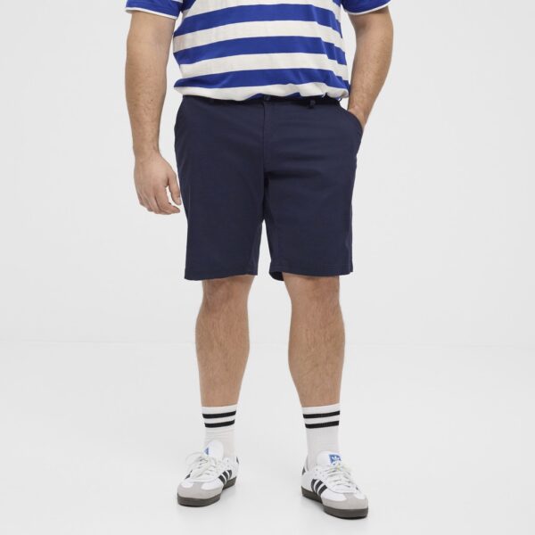 North latitude chino short med skrå lommer mørk night sky blå – Bild 3