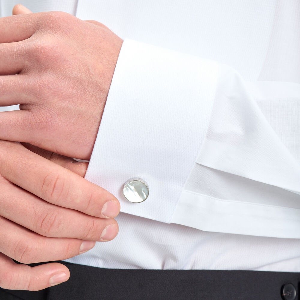 Sunwill kjole skjorte i piqué hvid - Billede 5