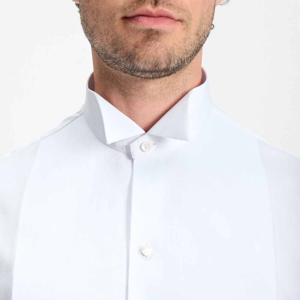 Sunwill kjole skjorte i piqué hvid - Billede 6