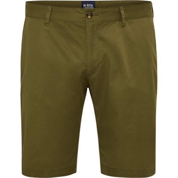North latitude chino short med skrå lommer mørk army grøn