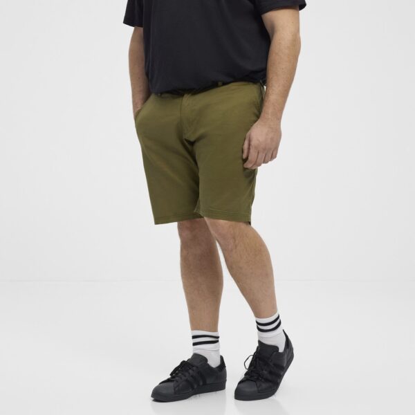 North latitude chino short med skrå lommer mørk army grøn – Bild 3