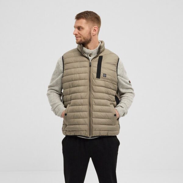 North 56°4 Puffet vest mørk sand – Bild 2