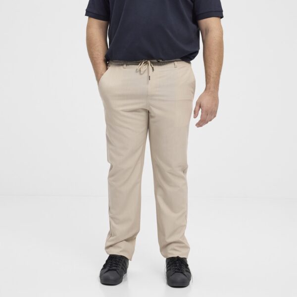 North Latitude casual buks med elastik talje sand - Billede 4