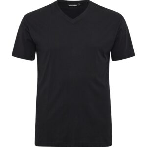 North latitude t-shirt med v-hals sort