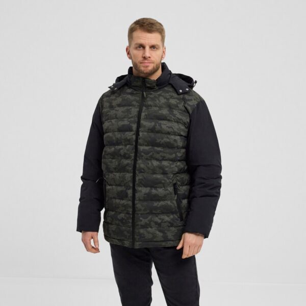 NORTH 56°4 DENIM CAMOUFLAGE PUFFER JACKET PRINTET TALL - Billede 2