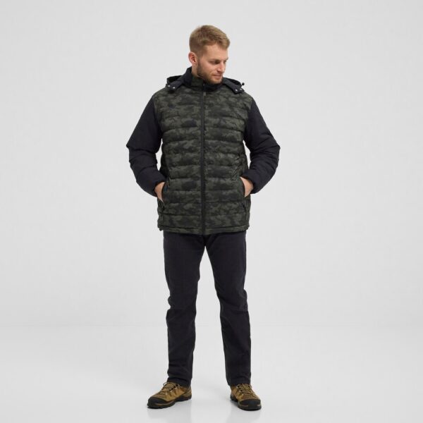NORTH 56°4 DENIM CAMOUFLAGE PUFFER JACKET PRINTET TALL - Billede 4