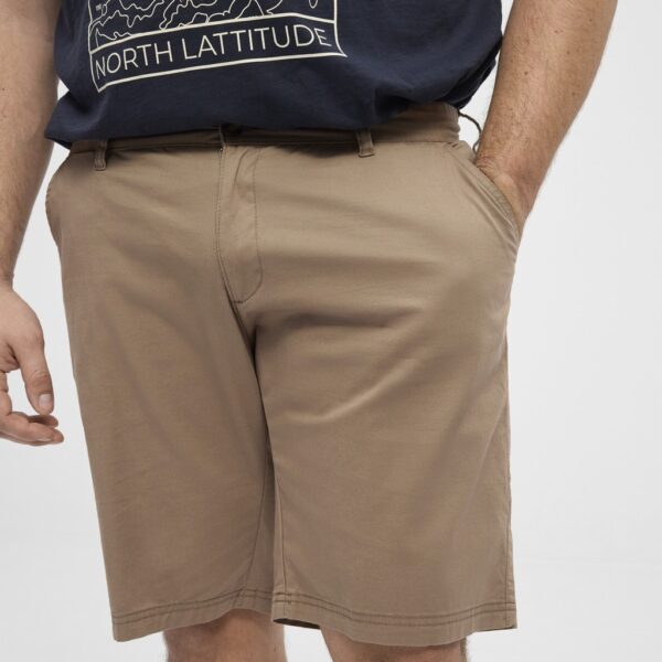 North latitude chino short med skrå lommer mørk sand - Billede 6