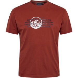 North 56°4 t-shirt med print rust
